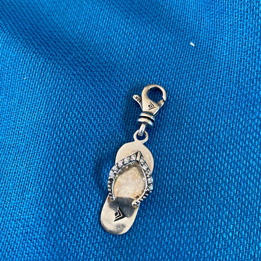 Silpada Sterling Silver Charm. “Flip flop”